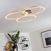 Johsa Plafoniera LED Nichel opaco, Argento, 3-Luci