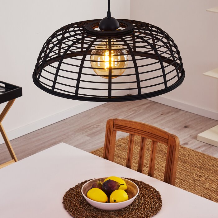 Mongolei Plafoniera Nero, 1-Luce Mongolei Plafoniera Nero, 1-Luce