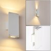 Roseau Applique LED Bianco, 1-Luce