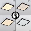 Siguna Plafoniera LED Nero, Bianco, 1-Luce