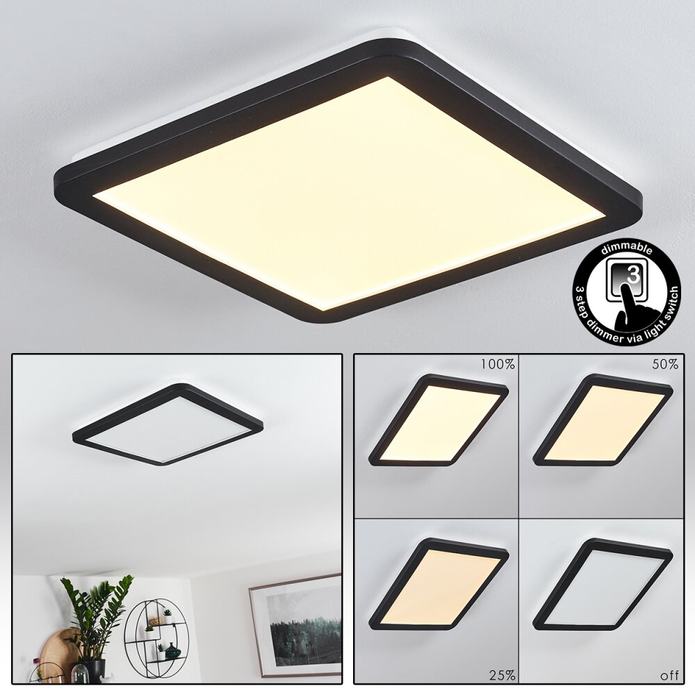Siguna Plafoniera LED Nero, Bianco, 1-Luce main product photo