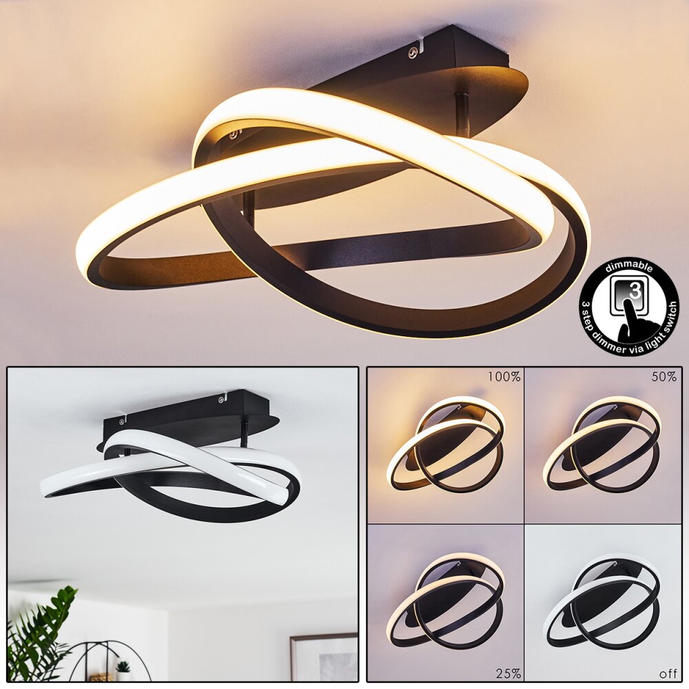 Cochato Plafoniera LED Nero, Bianco, 2-Luci main product photo