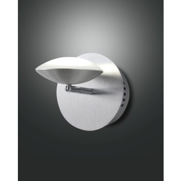 Fabas Luce Hale Applique LED Alluminio, Acciaio inox, 1-Luce