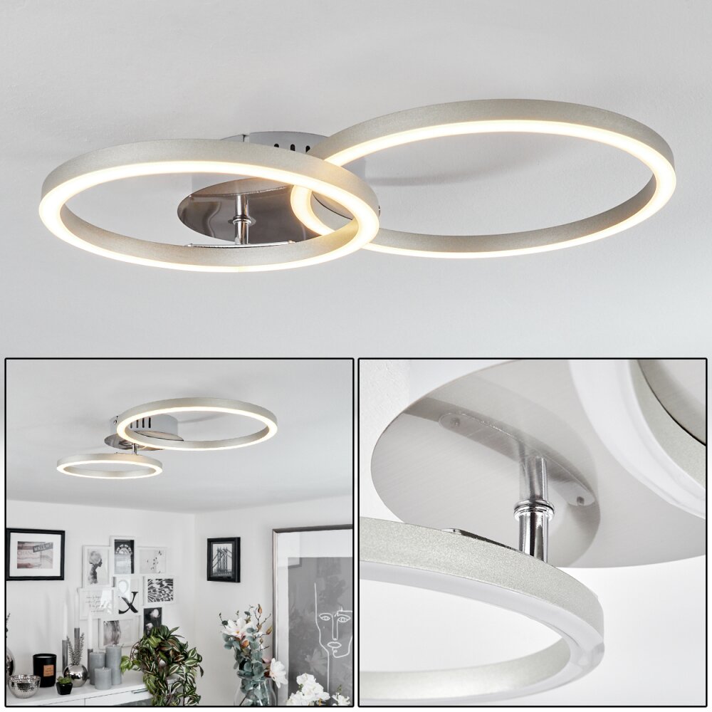 Malanje Plafoniera LED Nichel opaco, 2-Luci main product photo