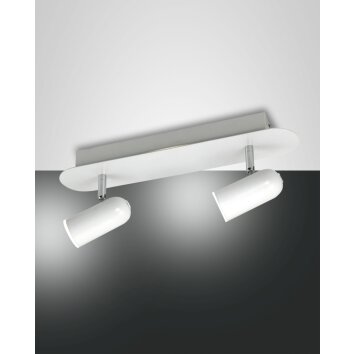 Fabas Luce Spotty Plafoniera LED Bianco, 2-Luci
