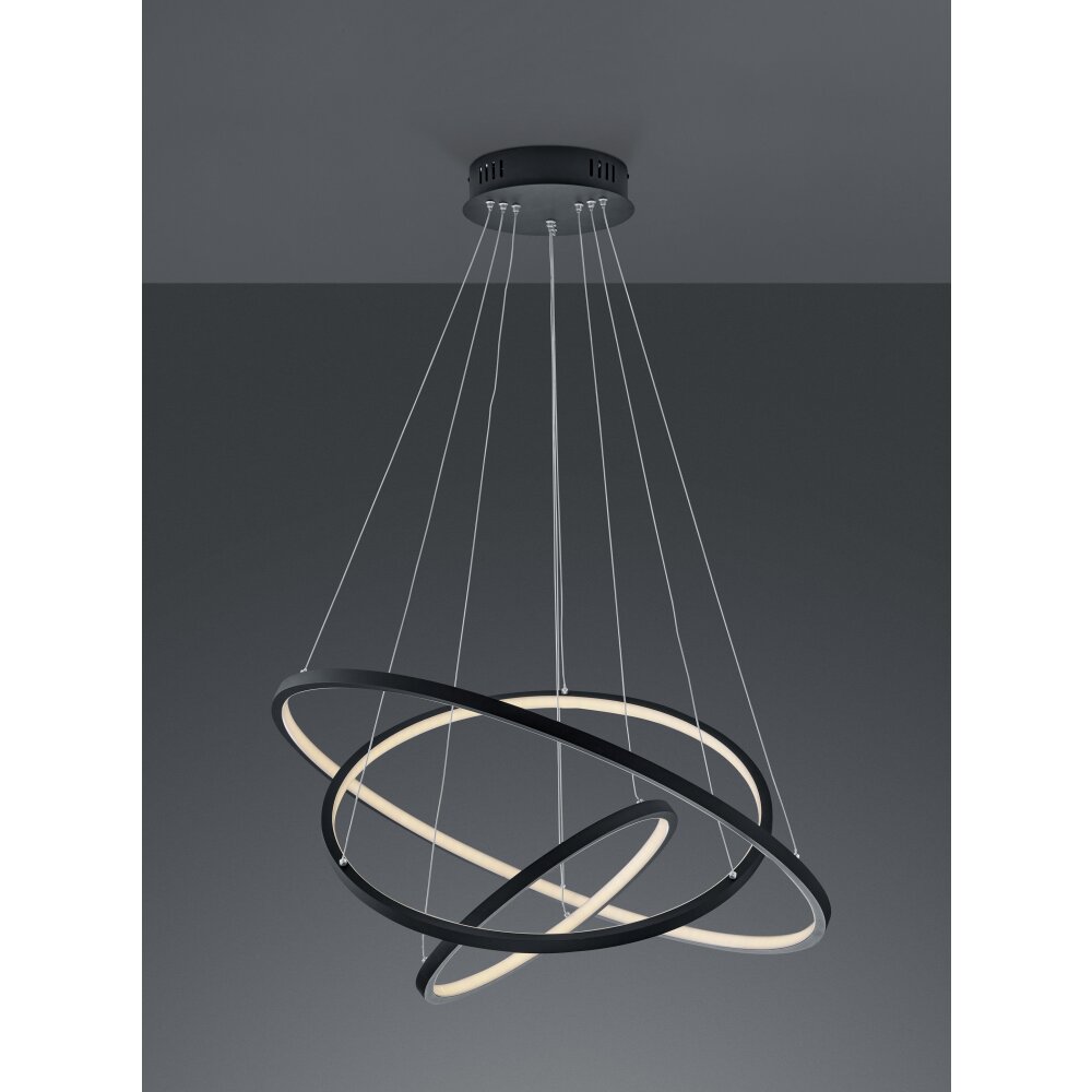 Trio Aaron Lampada a Sospensione LED Antracite, 1-Luce, Telecomando, Cambia colore main product photo