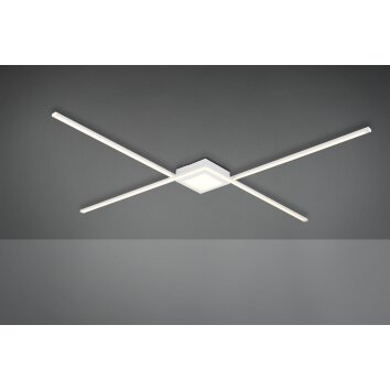 Trio Oxford Plafoniera LED Bianco, 1-Luce