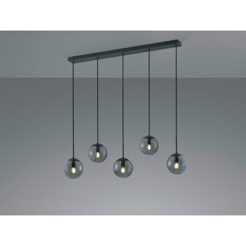 Trio Balini Lampada a Sospensione LED Antracite, 5-Luci