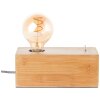 Brilliant Armena Lampada da tavolo Legno scuro, 1-Luce