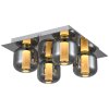 Brilliant Rafa Faretto da soffitto LED Cromo, 4-Luci