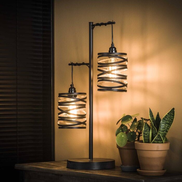 SLUIS Lampada da tavolo Grigio, 2-Luci