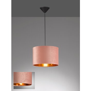 Fischer & Honsel  Aura Lampada a Sospensione Nero, 1-Luce