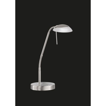 Fischer & Honsel  Pool TW Lampada da tavolo LED Nichel opaco, 1-Luce, Sensori di movimento