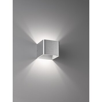 Fischer & Honsel  Dan Applique LED Alluminio, 1-Luce