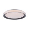 Leuchten-Direkt LOLAsmart_DISC Plafoniera LED Nero, 1-Luce, Telecomando, Cambia colore