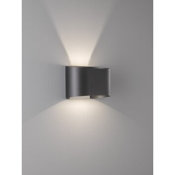 Fischer & Honsel  Wall Applique LED Nero, 2-Luci