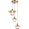 Globo NEVIS Lampadario a sospensione Bronzo, 3-Luci