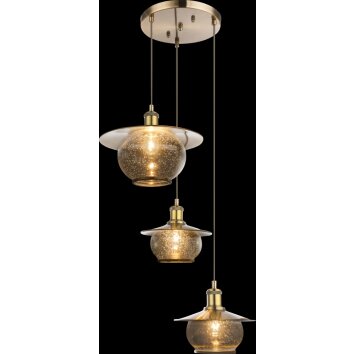 Globo NEVIS Lampadario a sospensione Bronzo, 3-Luci