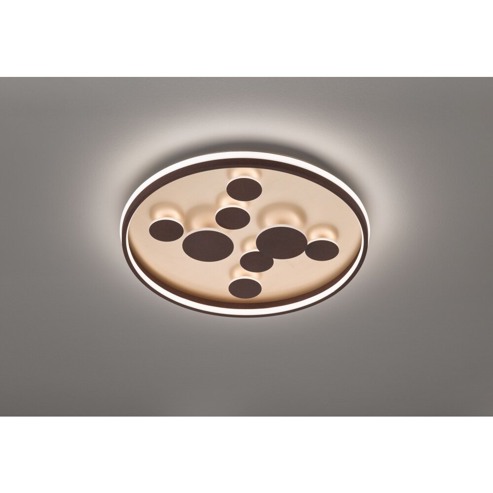 Fischer & Honsel Rico Plafoniera LED Marrone, 1-Luce main product photo