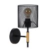 Lucide BASKETT Applique Nero, 1-Luce