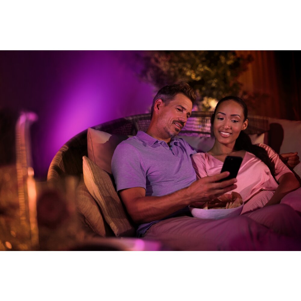 Illuminazione Philips Spot Faretto da giardino LED Nero, 1-Luce, Cambia colore