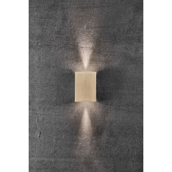 Nordlux FOLD Applique da esterno LED Ottone, 2-Luci