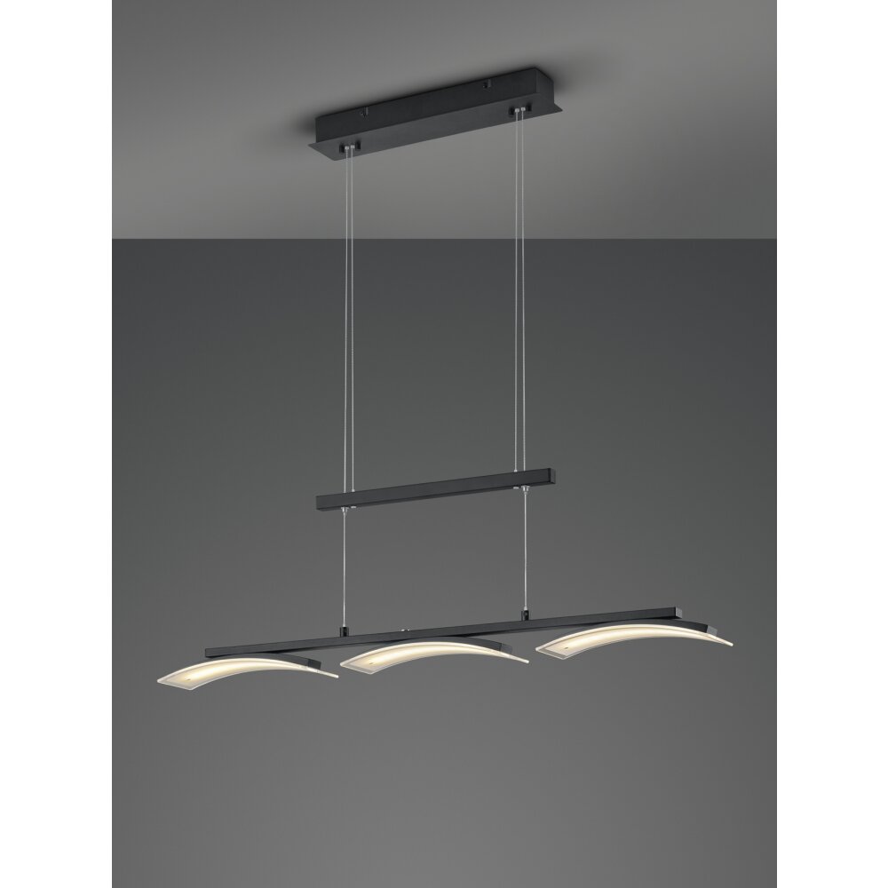 Reality Ikaria Lampada a Sospensione LED Nero, 3-Luci main product photo