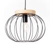 Brilliant SORANA Lampada a Sospensione Legno scuro, Nero, 1-Luce