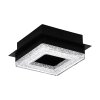 Eglo FRADELO Plafoniera LED Nero, 1-Luce