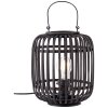 Brilliant Woodrow Lampada da tavolo Legno scuro, Nero, 1-Luce