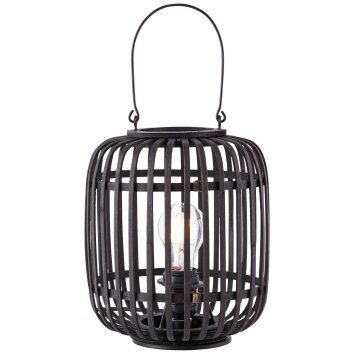 Brilliant Woodrow Lampada da tavolo Legno scuro, Nero, 1-Luce