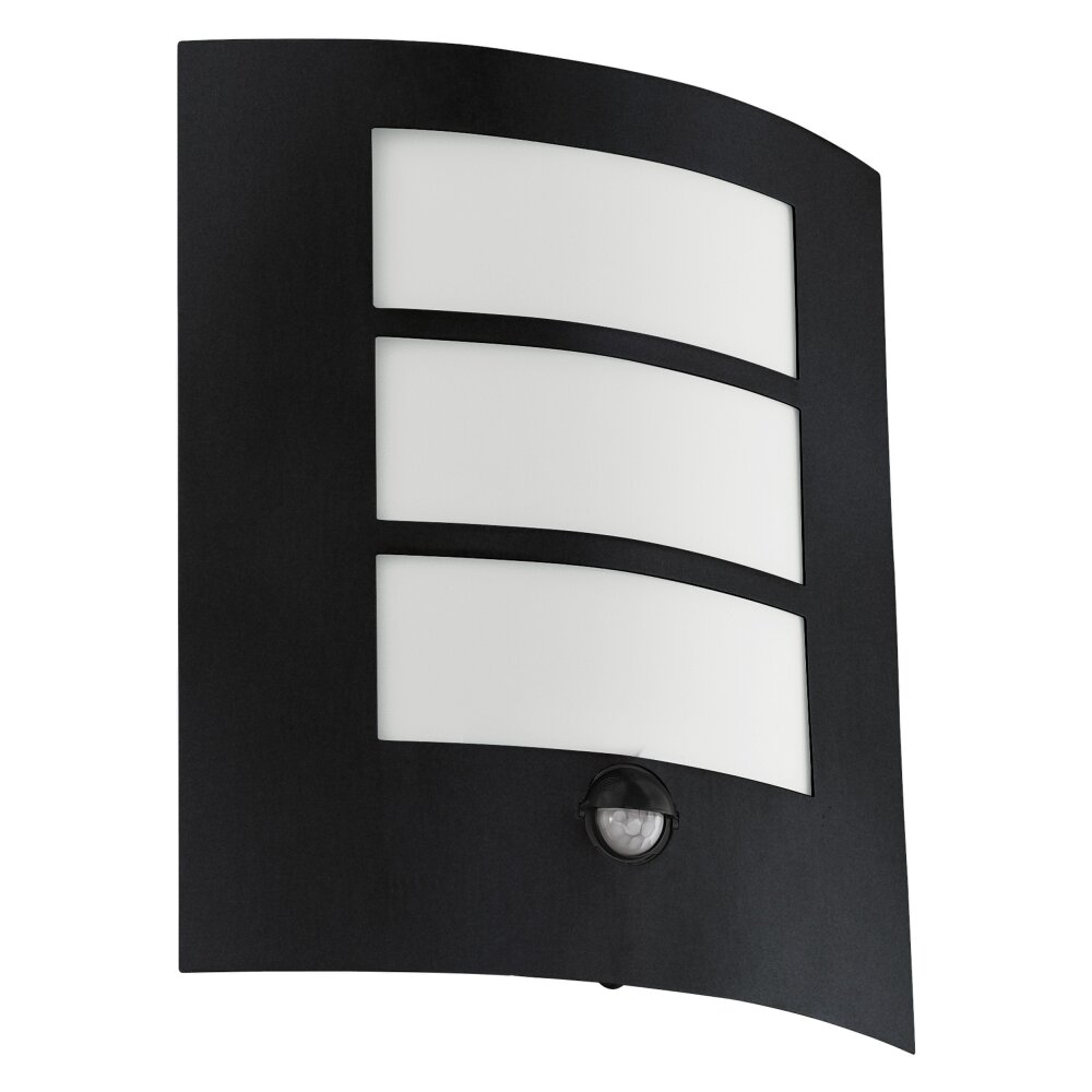 Eglo CITY Applique da esterno Nero, 1-Luce, Sensori di movimento main product photo