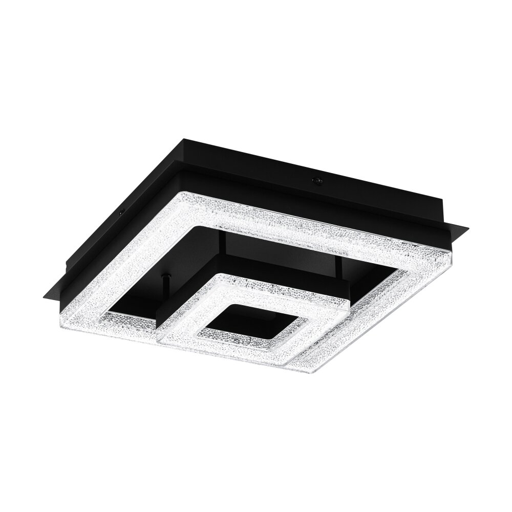 Eglo FRADELO Plafoniera LED Nero, 1-Luce main product photo