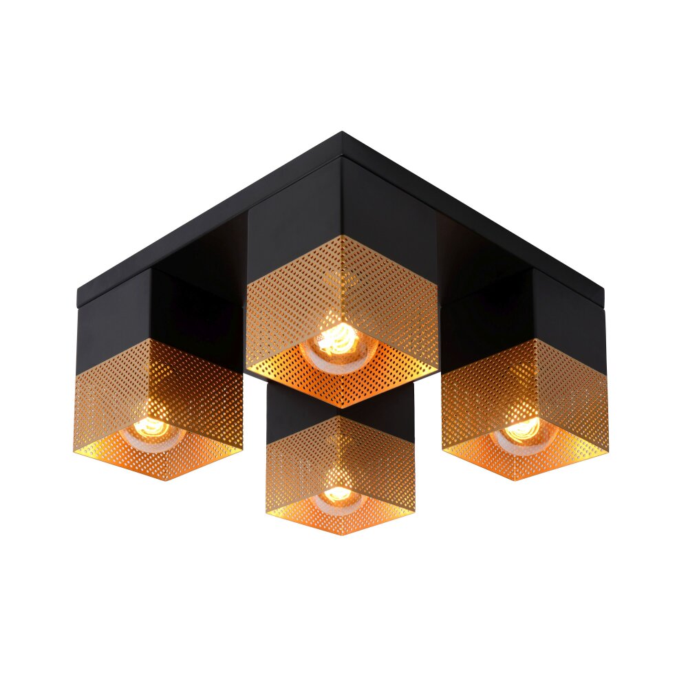 Lucide RENATE Plafoniera Nero, 4-Luci main product photo