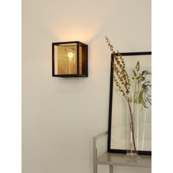 Lucide SANSA Applique Nero, 1-Luce