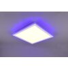 Trio Columbia Plafoniera LED Bianco, 1-Luce, Telecomando, Cambia colore