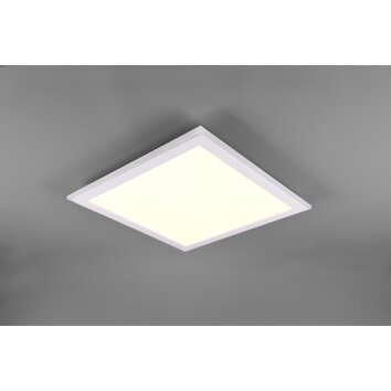 Trio Columbia Plafoniera LED Bianco, 1-Luce, Telecomando, Cambia colore