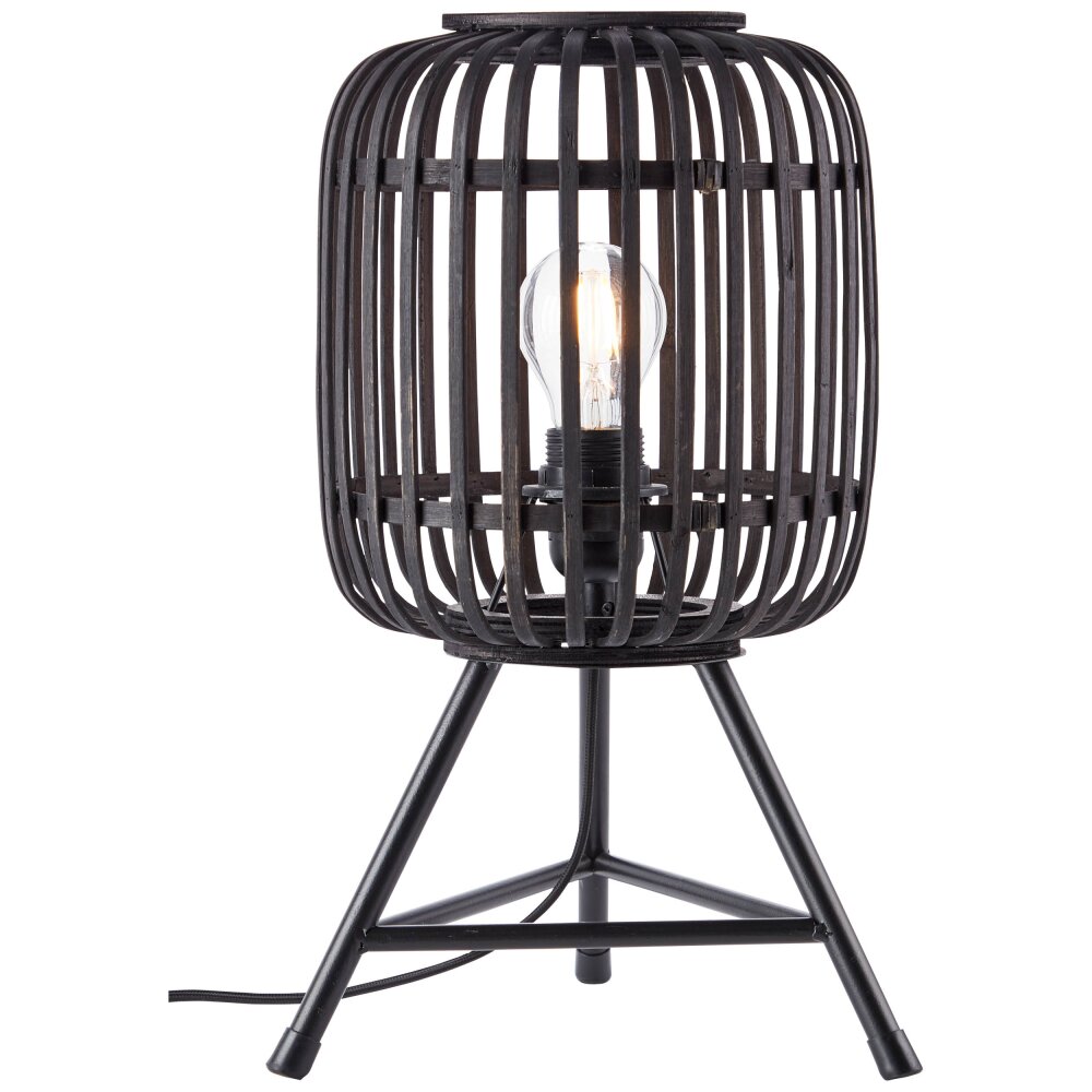 Brilliant Woodrow Lampada da tavolo Legno scuro, Nero, 1-Luce main product photo