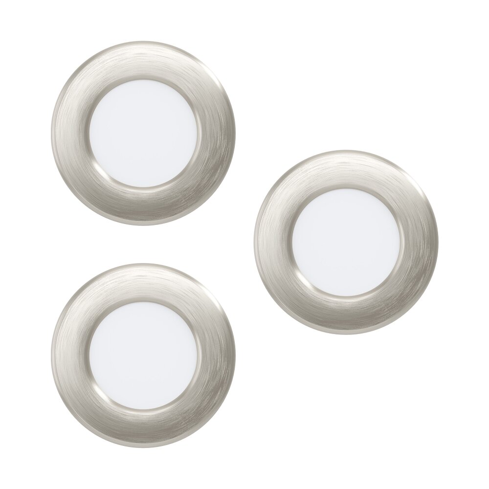 Eglo FUEVA Lampada da incasso LED Nichel opaco, 3-Luci main product photo
