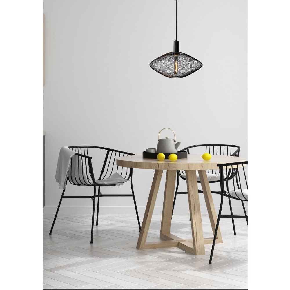 Lucide MESH Lampada a Sospensione Nero, 1-Luce main product photo