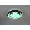 Reality Mona Plafoniera LED Nero, 1-Luce, Cambia colore