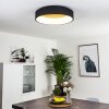 Kampala Plafoniera LED Nero, 1-Luce