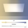 Leuchten-Direkt CANVAS Plafoniera LED Bianco, 1-Luce, Telecomando