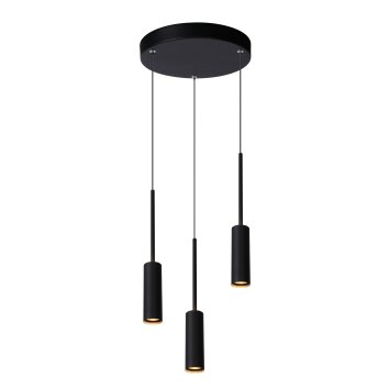 Lucide TUBULE Lampada a Sospensione LED Nero, 3-Luci