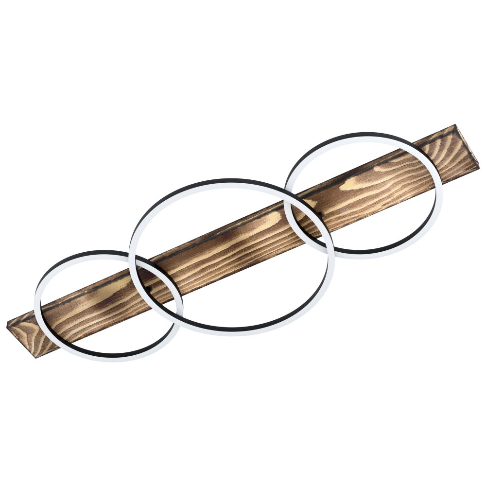 Eglo BOYAL Plafoniera LED Marrone, Nero, 3-Luci main product photo