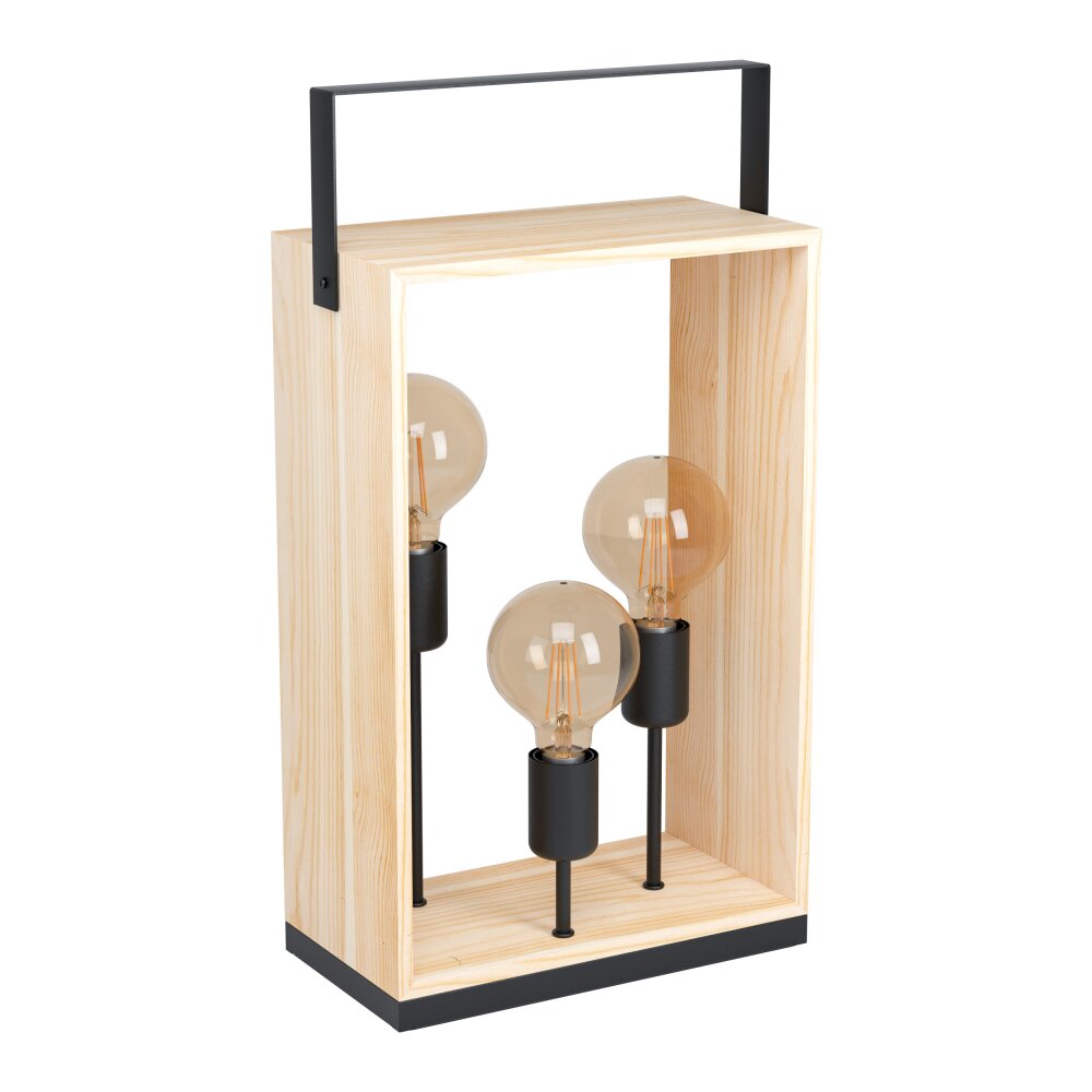 Eglo FAMBOROUGH Lampada da tavolo Marrone, Nero, 3-Luci main product photo