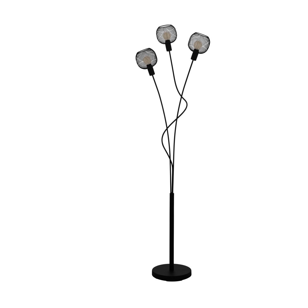 Eglo WRINGTON Lampada da terra Nero, 3-Luci main product photo