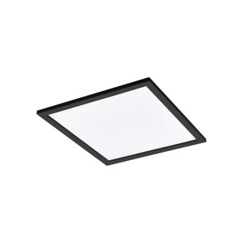 Eglo SALOBRENA Plafoniera LED Nero, 1-Luce, Cambia colore