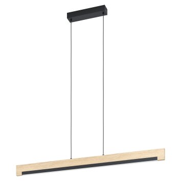 Eglo CAMACHO Lampadario a sospensione LED Marrone, Nero, 1-Luce