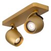 Lucide PRESTON Faretto da soffitto LED Oro, Ottone, 2-Luci